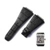 Buy custom Richard Mille RM 016 Black leather straps replacement for sale