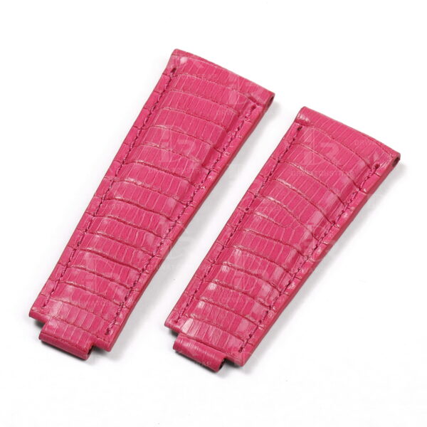 Buy custom Rolex Daytona Pink Lizard leather strap 20mm handmade watch bands (1)