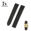Custom Cartier black leather strap for sale satin watchstraps (1)