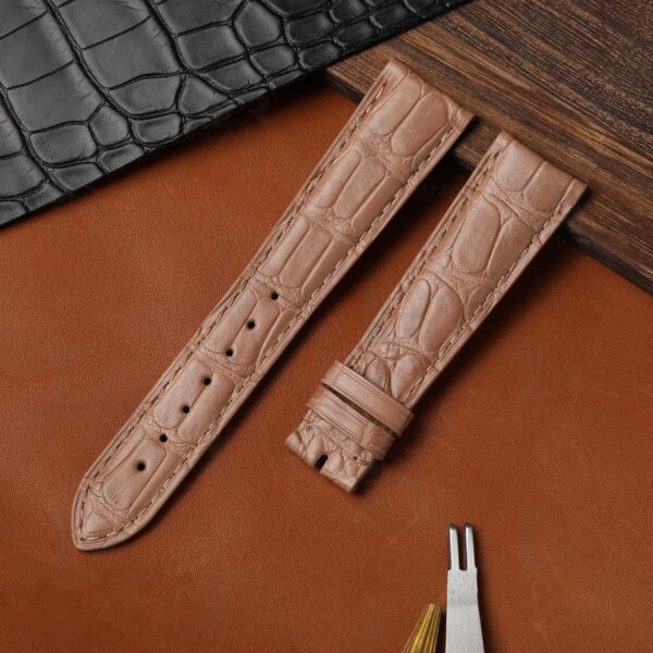 Custom Girard Perregaux World Time Series 49870 Khaki leather watch strap 20mm 21mm 22mm for sale