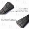 Custom Richard Mille RM 016 Black leather watch straps watchband replacement for sale (5)