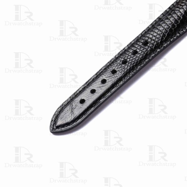 Custom Rolex Black Lizard skinleather watch band 20mm for sale (3)