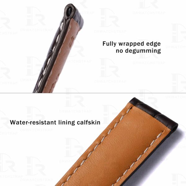 Custom replacement brown leather watch band for Longines MASTER COLLECTION Hydroconquest Conquest 19mm 20mm 21mm