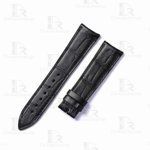 buy custom jaeger lecoultre master compressor Black leather strap 20mm 21mm for sale (1)