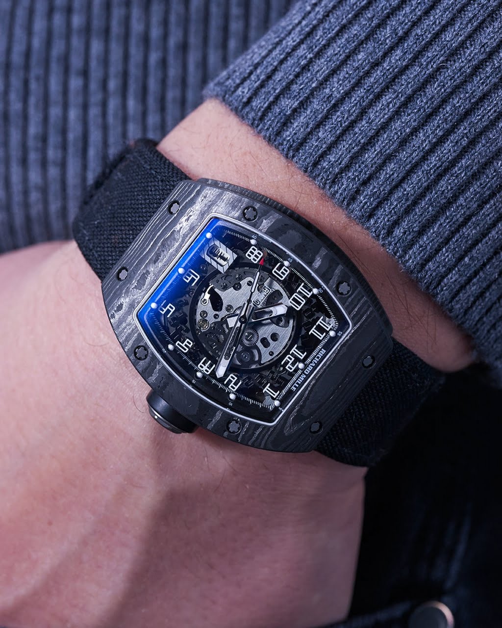 rolex richard mille daytona carbon watch