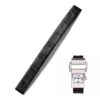 Custom Amerian alligator black leather watch straps replacement for Piaget Miss Protocole luxury watch