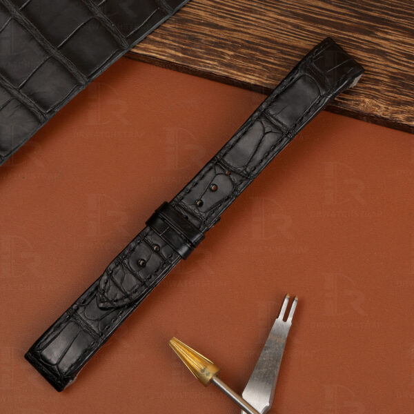 Soft and Pliable alligator leather material watch strap