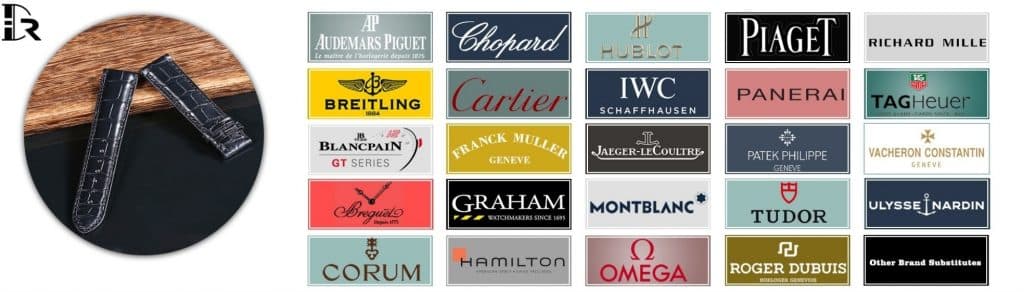 Custom handmade leather watch straps & bands for luxury watches