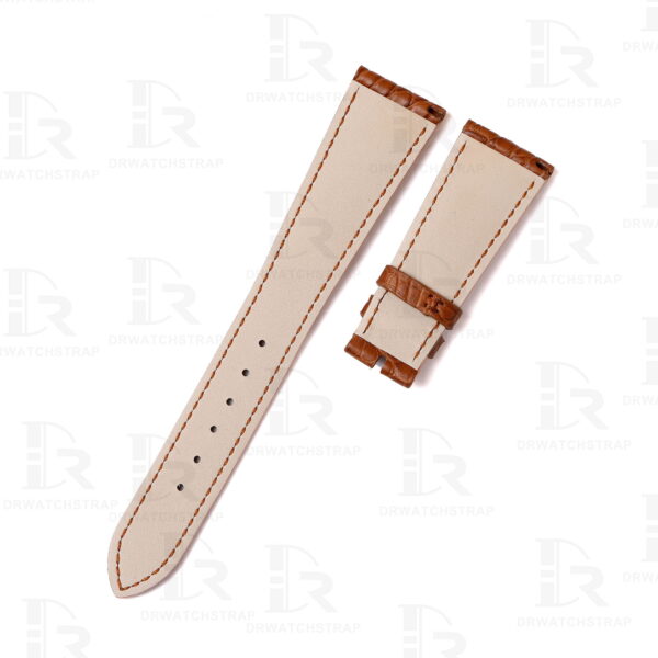 Buy custom Patek Philippe Grand Brown leather watchstraps 19mm 20mm 21mm handmade for sale