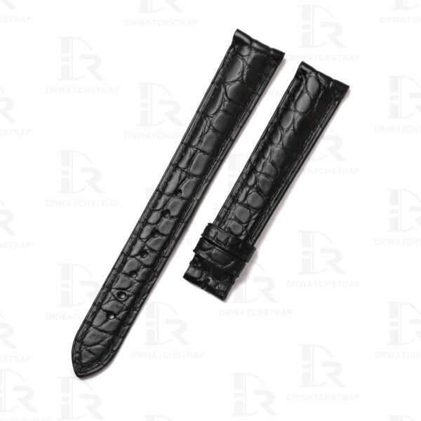 Custom alligator Roun-Scale leather watch strap replacement for Cartier Ronde & Tank Solo watch (6)