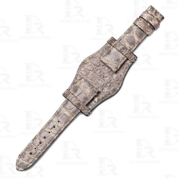 Custom high-end quality Himalayan leather bund watch band replacement for Rolex, Omega, Tudor, Oris, Breitling, and any other watches with a flat end