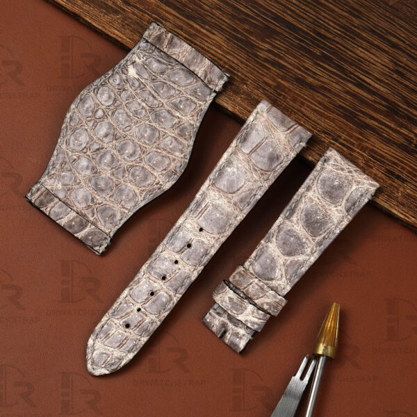 Custom high-end quality Himalayan leather watch band replacement for Rolex, Omega, Tudor, Oris, Breitling, and any other watches with a flat end
