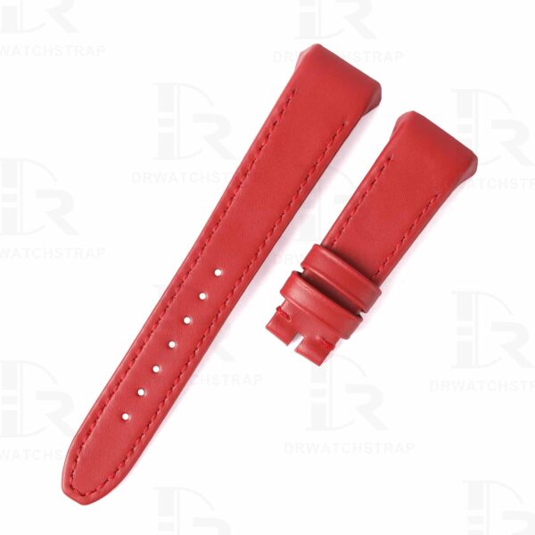 Custom premium calfskin Red leather watch straps & watch bands replacement for Franck Muller Vanguard V45 V41 V32 luxury watches (1)