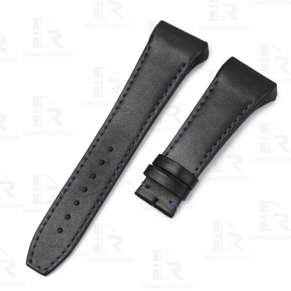 High-Quality black premium calfskin leather watch bands for FM Franck Muller luxury watch