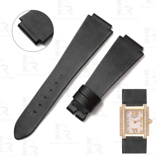 High quality Black satin replacement watch band for Patek Philippe Twenty-4