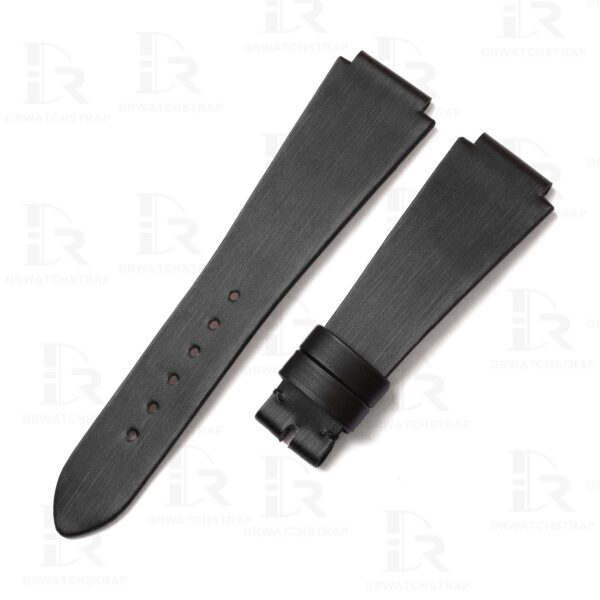 Custom black satin watch band replacement for Patek Philippe Twenty 4