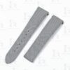 Quickswitch custom replacement Grey canvas watch strap for Cartier Santos luxury watch