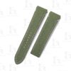Quickswitch custom replacement Oliver Green canvas watch strap for Cartier Santos luxury watch