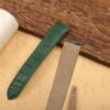 Buy Custom Quickswitch alligator Matte Green leather watch strap replacement for Cartier Santos Dumont medium large watch (1)