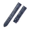 Buy Custom Quickswitch alligator navy blue leather watch band replacement for Cartier Santos Dumont medium large watch (1)