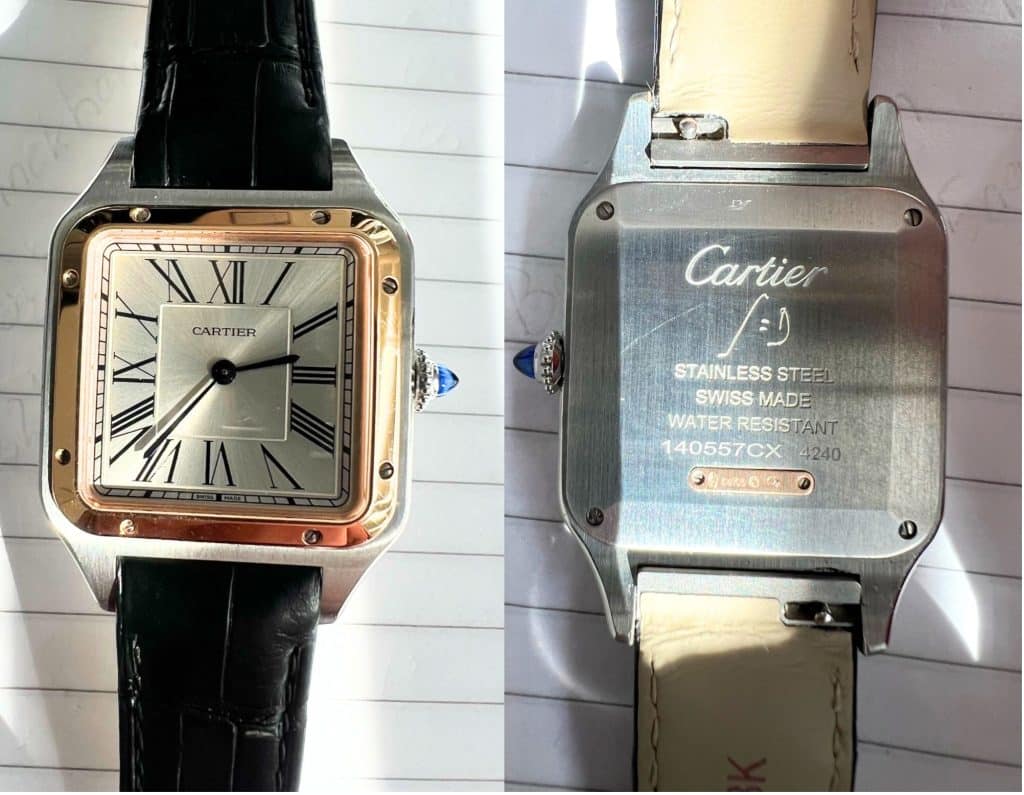 Cartier Santos Dumont Large W2SA0011 watch quick release