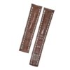 Custom alligator Brown leather watch straps 20mm 22mm for Breitling Navitimer (1)