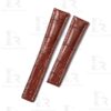 Custom alligator Dark brown leather watch strap 20mm 22mm for Breitling Navitimer (2)