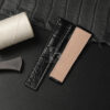 Custom replacement Black Alligator leather watch bands for Breitling navitimer leather 20mm 22mm strap (1)