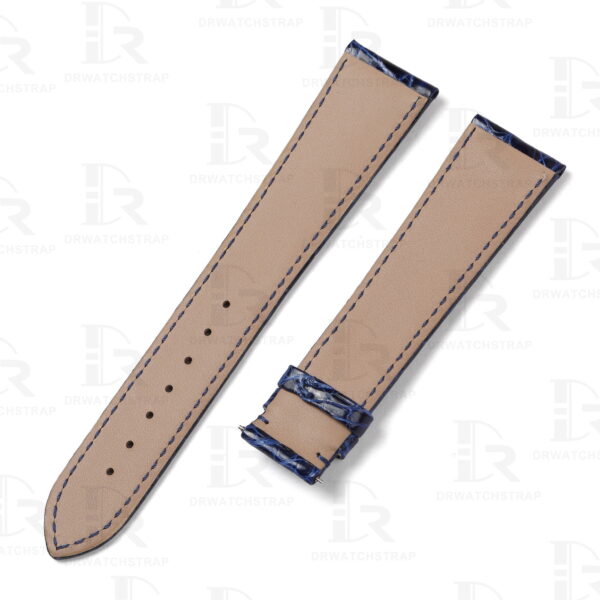 Bey Custom Grand Seiko Heritage Collection Blue leather Watch band 22mm handmade for sale (2)