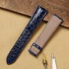 Bey Custom Grand Seiko Heritage Collection Blue leather WatchStraps22mm handmade for sale (2)