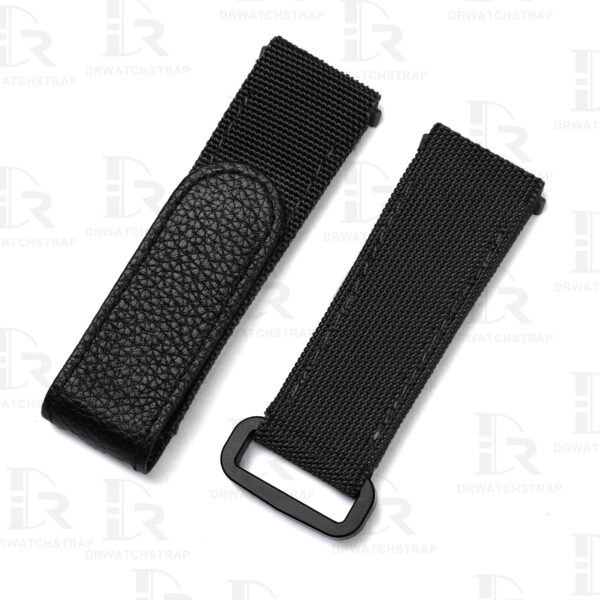Buy custom Cartier Santos Quick switch Black nylon velcro straps 21mm 19mm handmade watch band for sale (1)
