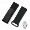 Buy custom Cartier Santos Quick switch black canvas velcro straps 21mm 19mm handmade watch band for sale (1)