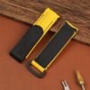 Buy custom Rolex DIW Daytona Yellow Rubber carbon watch straps 20mm handmade for sale (2)