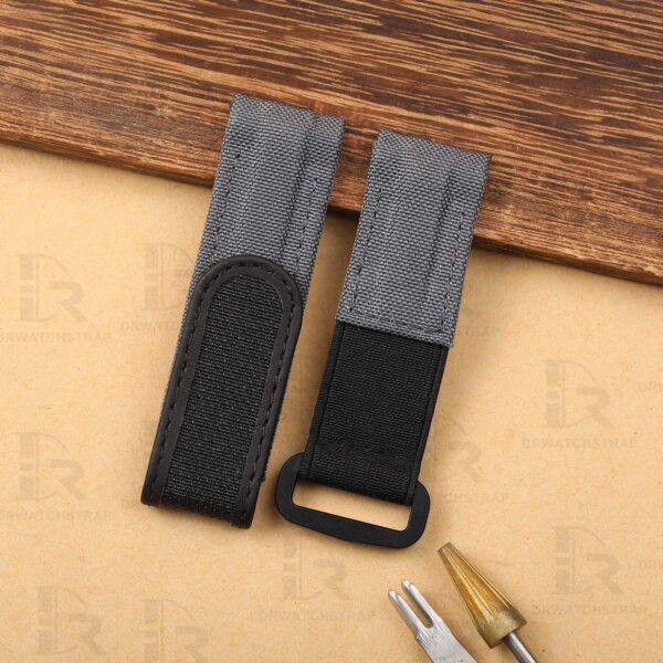 Buy custom Rolex DIW Daytona Dark Grey Rubber carbon watchbands 20mm handmade for sale