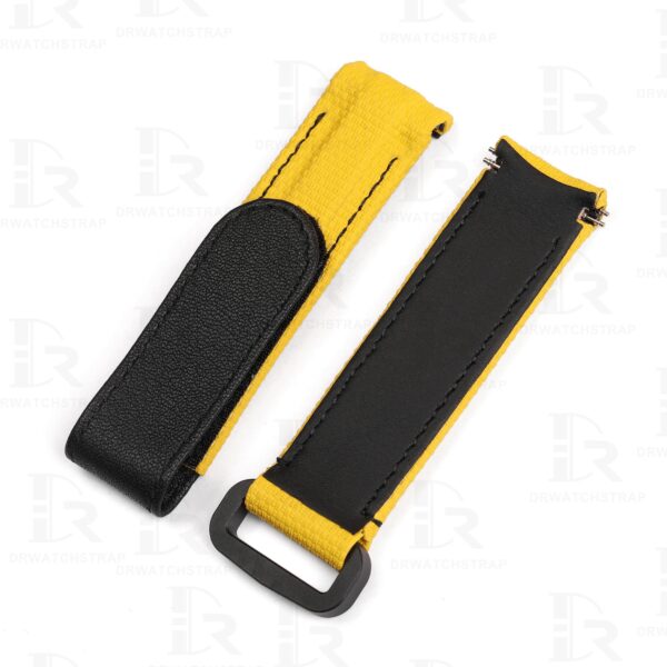 Buy custom Rolex DIW Daytona YellowRubber carbon watch bands 20mm handmade for sale (2)