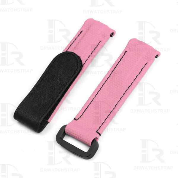 Buy custom Rolex DIW Daytona Pink Rubber carbon watch bands 20mm handmade for sale