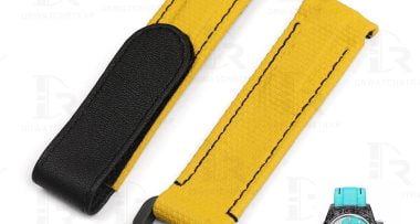 Buy Custom Rolex DIW Daytona Yellow Rubber carbon strap 20mm