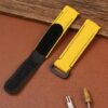 Buy custom Rolex DIW Daytona Yellow Rubber carbon strap 20mm handmade for sale (3)