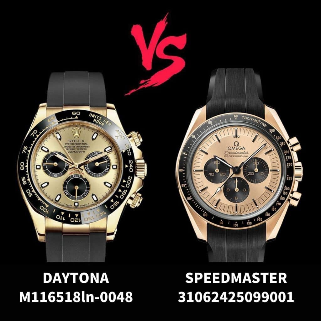 Omega Speedmaster Moonwatch vs Rolex Daytona