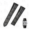 Buy Custom Cartier Tank Must de Cartier quick release Black leather strap 23mm handcrafted for sale (1)