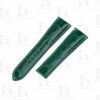 Buy Custom Cartier Tank Must High gloss Green leather watchbands 23mm handcrafted for sale (1)