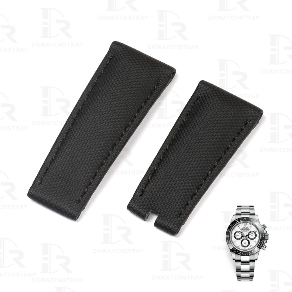Buy custom Rolex Black nylon straps 20mm handmade for Rolex sale (1)