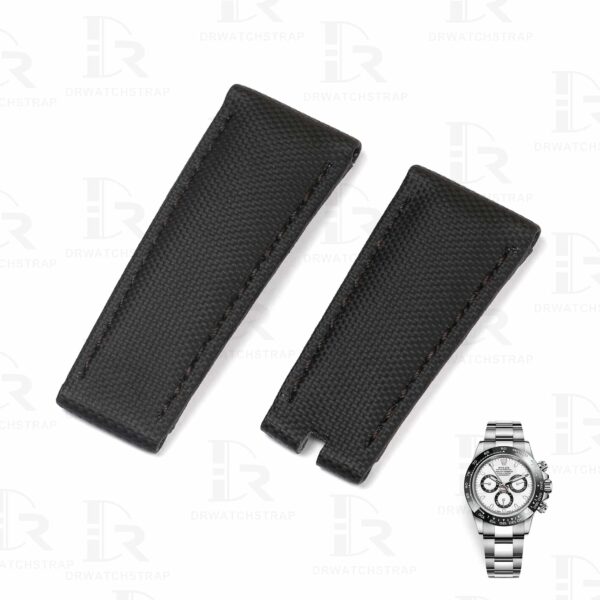 Buy custom Rolex Black nylon straps 20mm handmade for Rolex sale (1)