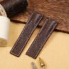 Buy Custom Dark Brown calf leather watch band 20mm 22mm for Breitling Navitimer replacement straps (2)