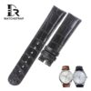 Buy Custom EBEL Classic 100 Black leather watch band 20mm for sale (1)