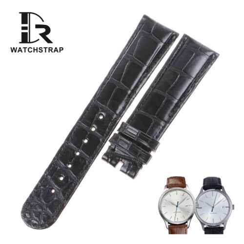 Buy Custom EBEL Classic 100 Black leather watch band 20mm for sale (1)