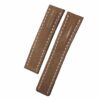 Buy Custom calf Brown leather watch band 20mm 22mm for Breitling Navitimer