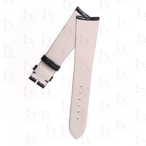 Buy Custom curved end replacement Black alligator leather straps for Girard Perregaux 1966 luxury watchs (3)