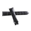 Buy Custom curved end replacement Black alligator leather watch strap for Girard Perregaux 1966 luxury watch (3)