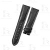 Buy Replacement Black leather watch bands for Zenith Pilot type 21mmm straps